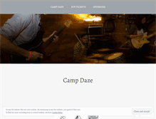 Tablet Screenshot of campdazemusic.com